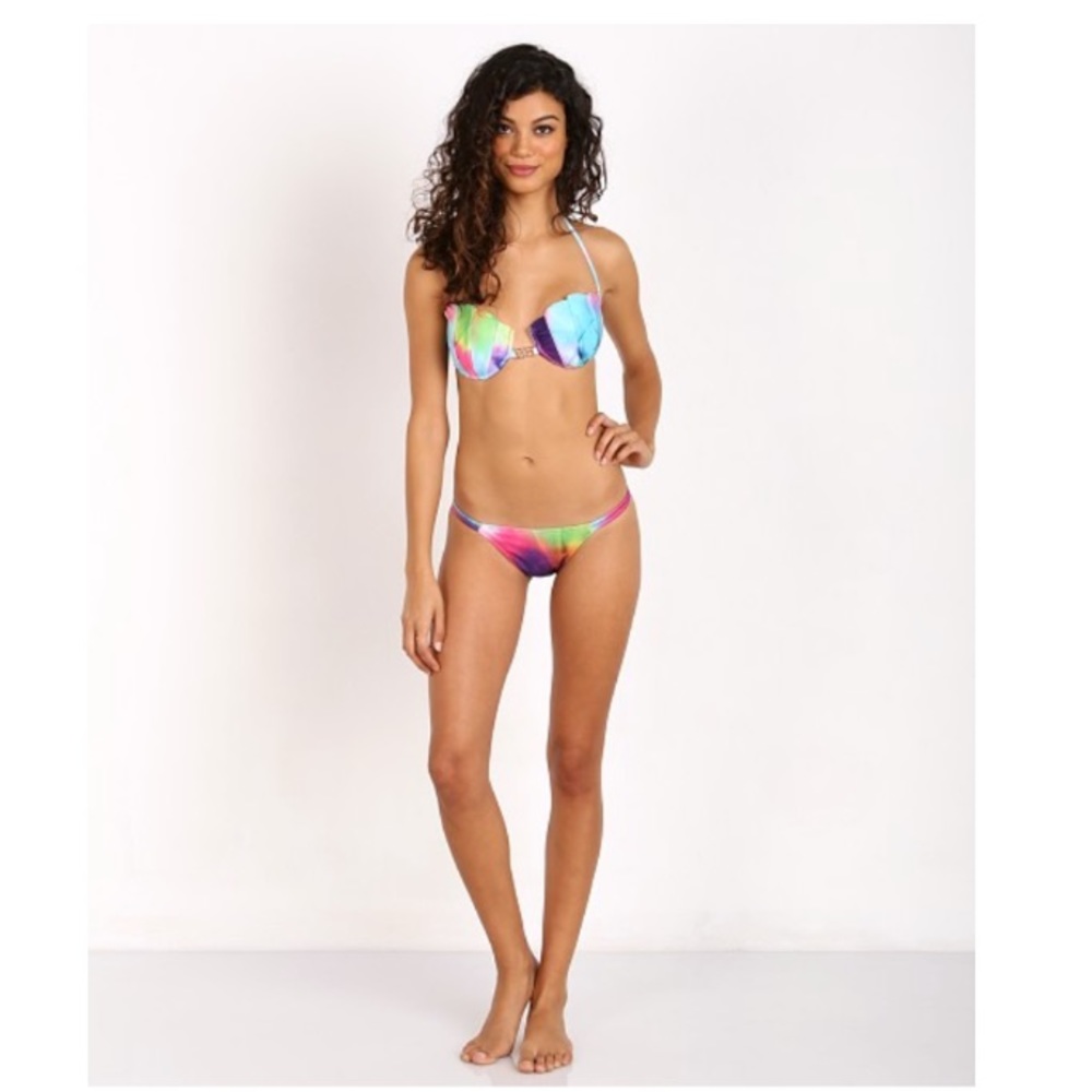NWT Wildfox Mermaid Dye bikini bottoms sz XS